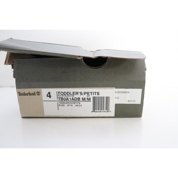 Timberland Toddler Mid Field Boot Black Nubuck TB0A1ADB Sz 4‎ - Picture 6 of 6